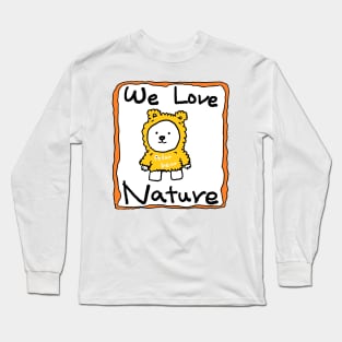 We love nature, polar bear Long Sleeve T-Shirt